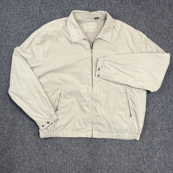 St. John's Bay Vintage Aesthetic Harrington Jacket XXL Beige Dadcore Gorpcore — photo 2